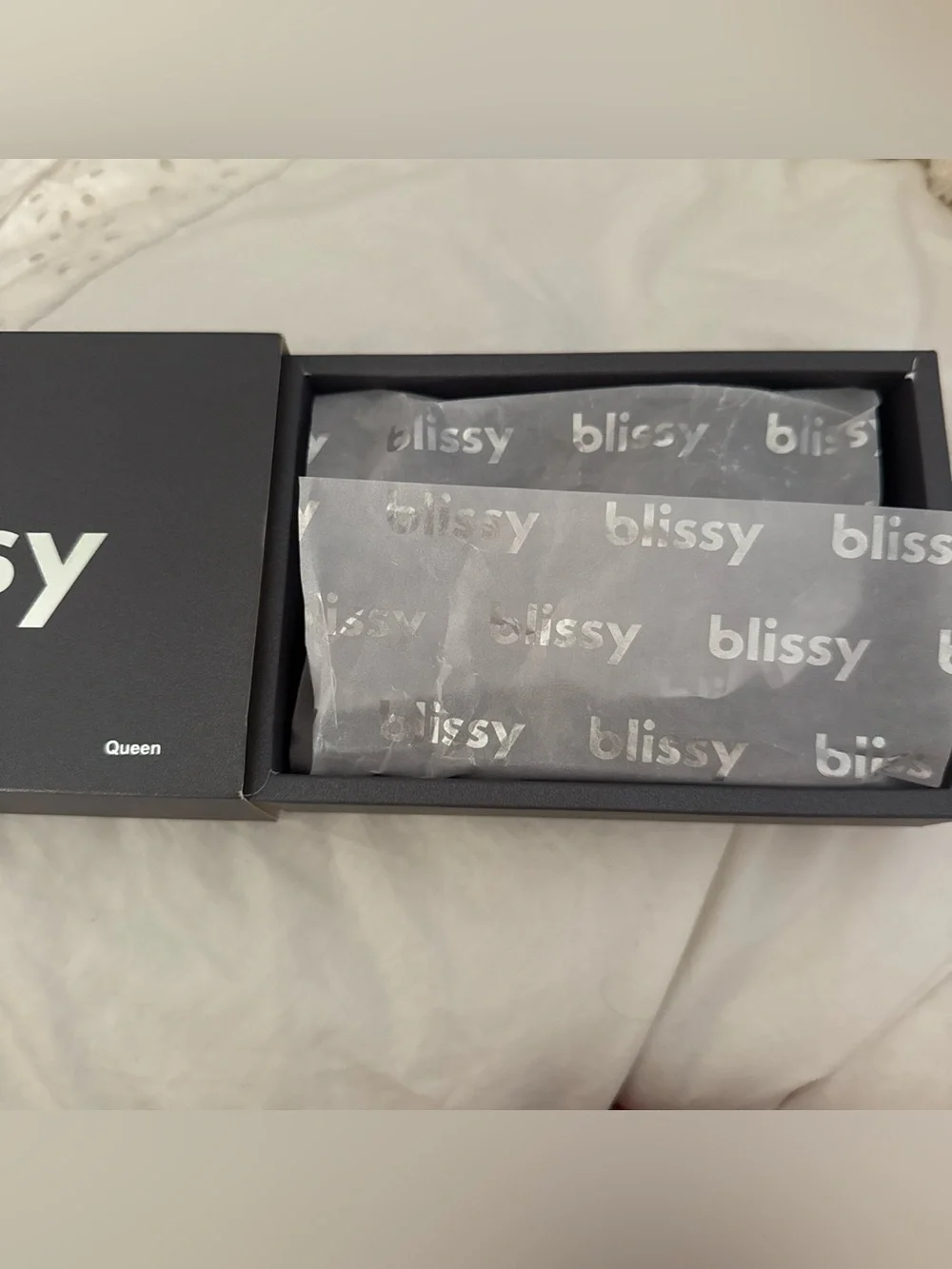 Bliss 100% Mulberry Silk Pillowcase Box in Grey
